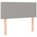 VidaXL Hoofdbord 80x5x78/88 cm stof lichtgrijs