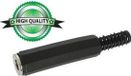 VELLEMAN VROUWELIJKE 6.35mm MONO JACK MET PLASTIC HULS - ZWART (CA033)