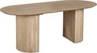 Lewis & Loft Eettafel Lynn - Ovaal - FSC®-gecertificeerd mangohout - 200x90 cm - Naturel