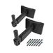 BIGalleons HW-339 set van 2 luidsprekerwandhouders met draaihoek, kantelbaar, surround sound-systeem, capaciteit 45,4 kg, verborgen schroeven, zwart