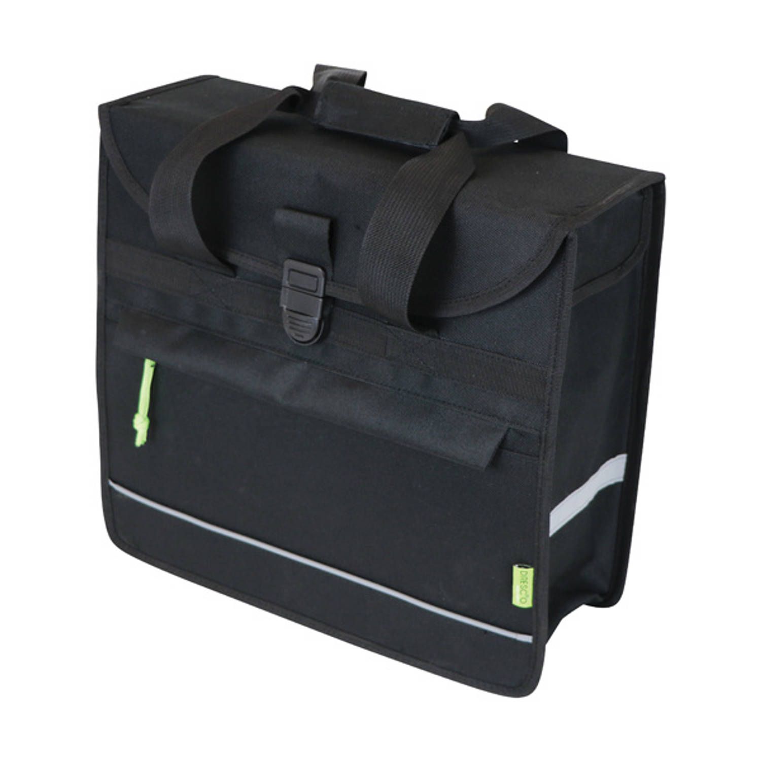 Dresco Enkele Fietstas Basic Shopper - 20 Liter - Zwart - Nylon