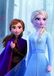 Komar Disney muurschildering Frozen Sisters in The Wood | kinderkamer, babykamer, decoratie, kunstdruk | zonder lijst | WB072-50x70 | grootte: 50 x 70 cm (breedte x hoogte)