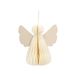 Hanger engeltje, papier, honingraat, wit, 8 cm