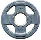 Body-Solid Gekleurde Rubberen Olympische Halterschijven 50 mm ORCK - per stuk