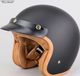 Nox Mat Zwarte Jethelm - Scooter helm - N243 Stijlvolle Retro Helm met ECE 22.06 Keuring - Maat M