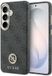Guess Hoesje Geschikt voor Samsung Galaxy S26 Plus - 4G Rhinestone Round Logo - Compatibel met MagSafe - Back Cover Zwart