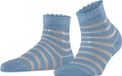 FALKE Border Lace katoenen sokken voor dames in maat 39-40, blauw