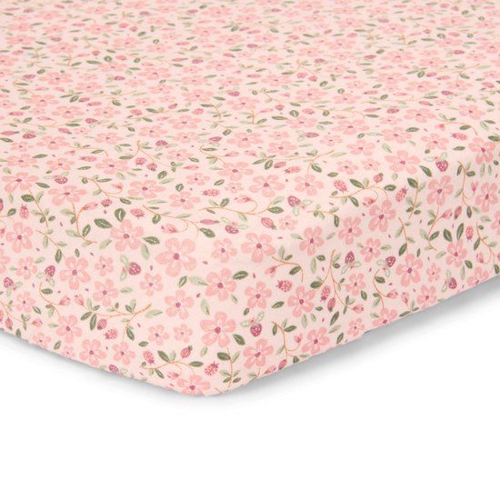 Little Dutch Junior hoeslaken - Roze - Maat Junior - Fairy Floral