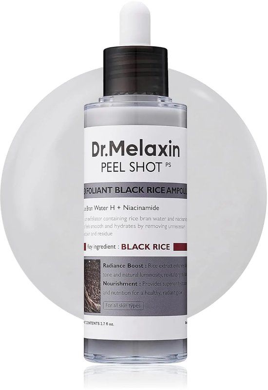 Dr.Melaxin Peel Shot - Exfoliating Black Rice Ampoule - 80ml