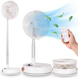 Aironex Opvouwbare Draagbare Ventilator - Wit - Tafelventilator - 11 W