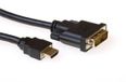 ACT HDMI-A male naar DVI-D male adapterkabel, 1 meter
