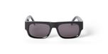 Palm Angels Peri085 Midway Lunettes de soleil unisexe noir carrées gris