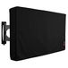 iBirdie outdoor-tv-hoes 132 tot 140 cm, weerbestendig, hoesmaat 132 cm l x 79 cm h, waterdicht voor buiten flat screen 132 tot 140 cm tv, zwart, 600D dik stof schermbeschermer met onderkant