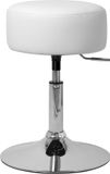 ML Design Kruk Ø 33 cm Wit Verchroomd Staal