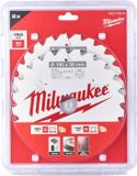 Milwaukee Cirkelzaagblad hout voor draadloze handcirkelzagen dubbelpak 165/15,87 mm Z24 verwisselbare tand en 165/15,87 mm Z40 wisseltand