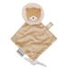 Nattou Mini-knuffeldoek van polyester, leeuw, voor pasgeborenen en premature baby's, Ca. 19 cm, Flo, Oli & Est, Eerste Bruin