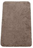 Brandsseller Badkamertapijt 60x90 cm – Rechthoekige badkamermat van chenille – Zacht, antislip, goed absorberend, machinewasbaar badmat – Taupe