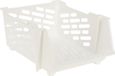 Storage Solutions Panier de rangement empilable - Blanc - 29L - Plastique - 44 x 34 x 20 cm