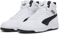 PUMA Rebound V6 Mid Jr Unisex Sneakers - PUMA White-PUMA Black