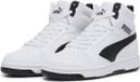 PUMA Rebound V6 Mid Jr Unisex Sneakers - PUMA White-PUMA Black