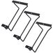 zoohot 7-inch zwarte wijnglazen rek - onder kast glaswerk wijnglashouder voor bar keuken (1 rijen, 3 stuks)