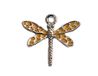 INNSPIRO Nice Charms Hanger metaal libel oranje 17 x 15 mm 25 stuks