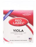 Super Sensitive 4105 Red Label Full Core Intermediate 14-inch Viola Strings, Set of 4, Medium