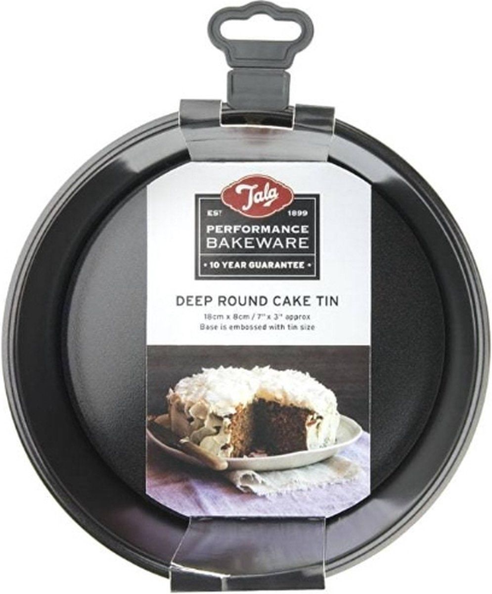 Tala Ronde Bakvorm - Extra Diep - 18 cm - Zwart