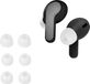 kwmobile 6x cover voor in-ear oortjes geschikt voor JBL Wave Beam / Beam 2 / Wave 200TWS - Vervangende oordopjes van siliconen in wit - 3 maten