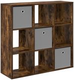 vidaXL Dressoir Gerookt eiken 88,5 x 29 x 84,5 cm