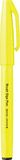 Pentel SES15C-FGX Brush Sign Pen neon-geel, vezelpen, penseelachtige punt, 10 stuks