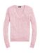 Polo Ralph Lauren Pull bleu azur / vieux rose