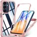 Techsuit Hoesje geschikt voor Samsung Galaxy A17/A16 - ColorVerse 360 Case met Screenprotector - Roze