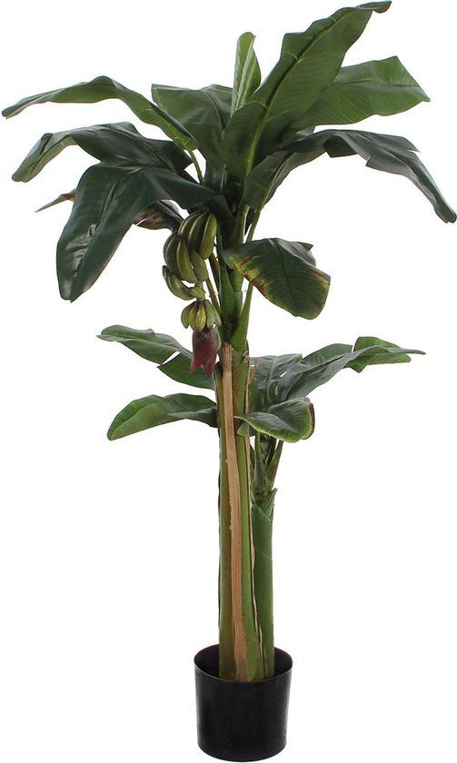 Mica Decorations Bananenboom Kunstplant - H120 x Ø85 cm - Groen