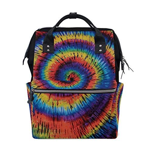 MONTOJ Regenboog Spiraal Canvas Rugzak Reiscampus Rugzak