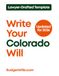 Write Colorado Write Your Will