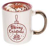 CM Kerst mok - Merry Christmas - 300 ml - Keramiek - Goudkleurig