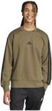 Adidas Essentials 3 Stripes Fleece Sweatshirt Groen 2XL Man