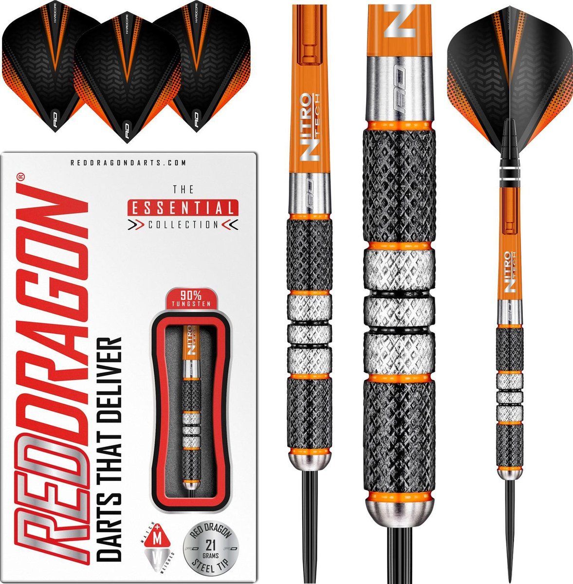 Red Dragon Amberjack 2: Steeltip Dartpijlen - 21 gram