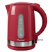 Bestron Bouilloire électrique AWK200SPNR - 1,7 L - 2 200 W - Acier inoxydable/plastique - Rouge