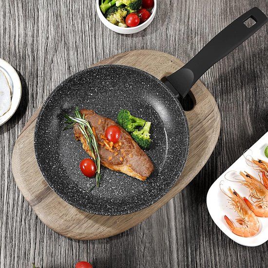 Pannenset - 2-delig - 24cm & 28cm - Inductie - Zwart