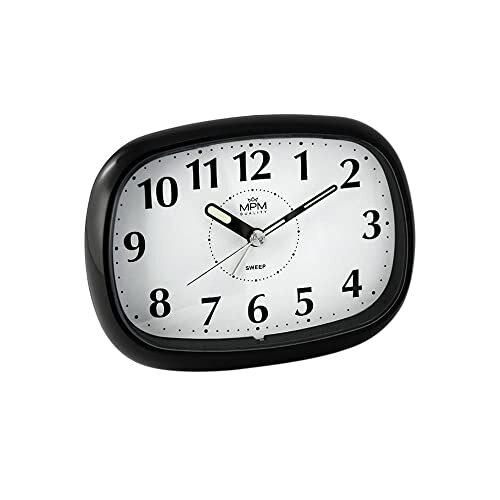 LecWec MPM Plastic Alarm Clock - wekker, analoge wekker, eenvoudige bediening zonder tikken, wekker, analoge snooze en lichtfuncties, weken, wekker voor thuis, slaapkamer, kantoor wekker