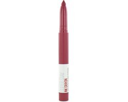 Maybelline SuperStay Ink Crayon Lipstick - 25 Stay Exceptional - Paars - Matte Lippenstift - 14 gr.