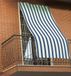 GEMITEX Zonnezeil gestreept, blauw, 150 x 290 cm