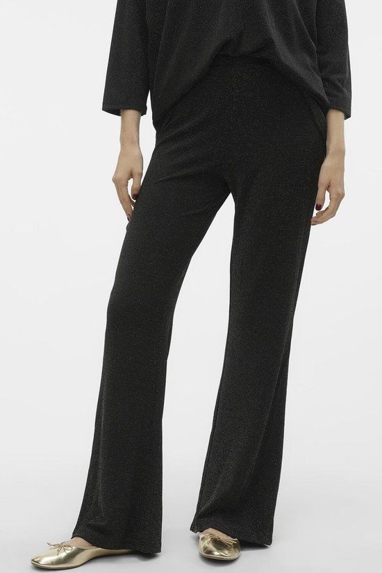 Vero Moda VMKANVA High Waist Broek - Zwart - Dames - Maat S
