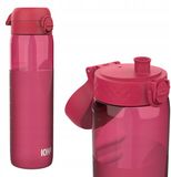 ION8 1 Liter Waterfles, Lekvrij, Flip-top Deksel, Draaghandvat, Snelle Vloeistofstroom, Vaatwasmachinebestendig, Gevormde Grip, Ideaal voor Sport en Gym, 32 oz, Half Gesneden Viva Magenta