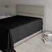 Max Color Hoeslaken, 100% katoen, effen, zwart, Frans bed, 180 x 300 cm