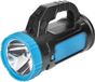 Unyqoos® Lampe de poche LED, étanche – Panneau SMD + lumière latérale COB, 7000K, rechargeable ou avec 3 piles AA, compact, avec œillet de suspension, adapté pour atelier et camping