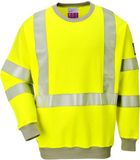 Portwest FR Modaflame Anti-statisch Hi-Vis Sweatshirt FR72 - Geel - XL