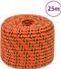 vidaXL Boottouw 14 mm 25 m polypropyleen oranje